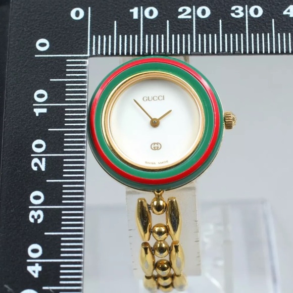 GUCCI 14k Good Plated ICONIC Collectors Watch Excellent Condition - Picture 10 of 10